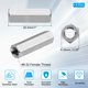 thumbnail image 2 of Uxcell 8#-32 UNC 304 Acero Inoxidable Tuercas de Acoplamiento Hexagonales, 5 Piezas 25.4mm / 1" Longitud Totalmente Roscada Conector de Acoplamiento de Varilla Sujetadores, Tono Plateado, 2 of 7