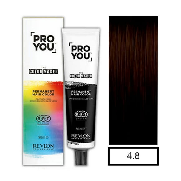 Tintura 4.8 Pro You Castaño Medio Choc. 90ml mas oxidante