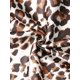 thumbnail image 5 of Camisón de satén con cuello drapeado para mujer INSPIRE CHIC sin mangas, sin espalda, vestido de dormir midi con abertura lateral M Leopardo, 5 of 6