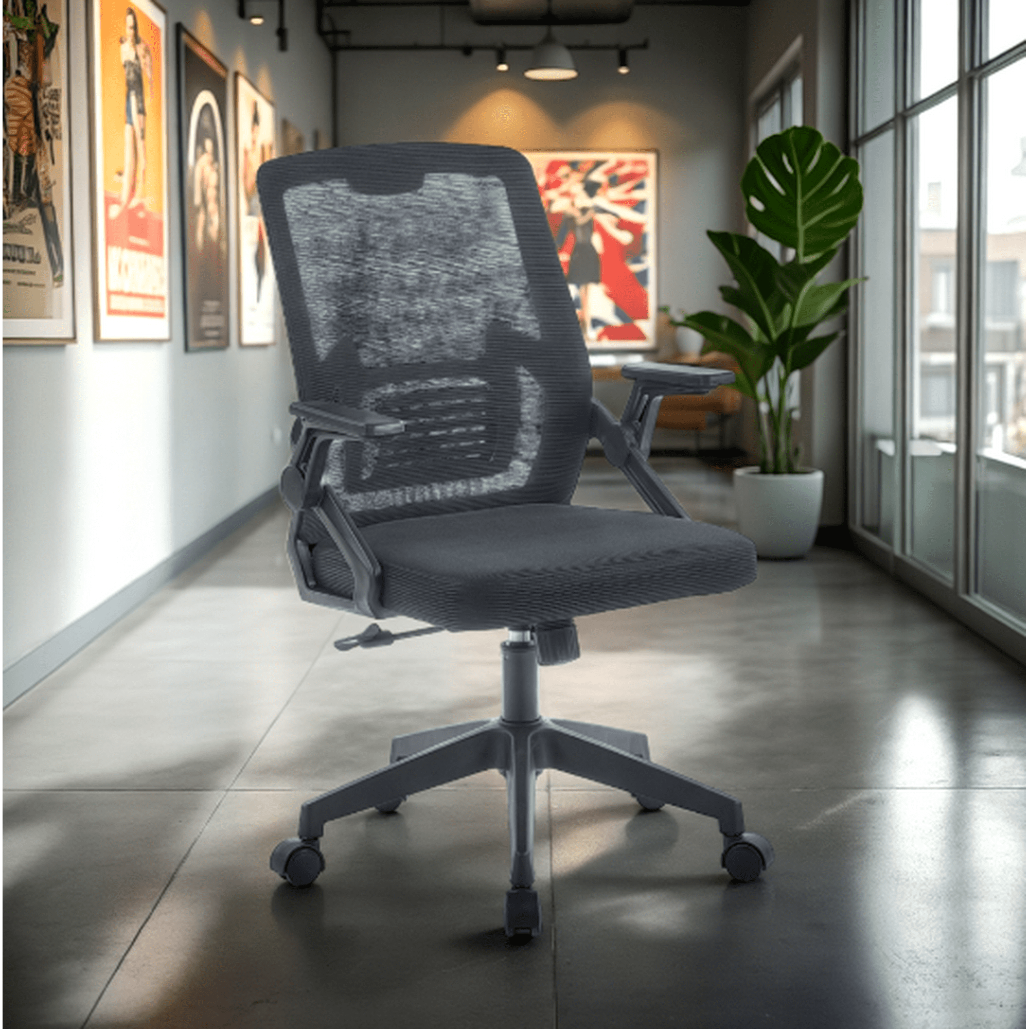 Arthome - Silla De Oficina Ejecutiva Montreal Ergonomica Color Negro Bm-808