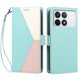 thumbnail image 3 of Funda con Solapa para Xiaomi 14T Pro, Diseño Tricolor con Ranuras, Verde, 3 of 6