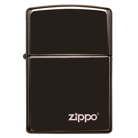 Encendedor Zippo 24756Zl Classic High Polish Black With Zippo Logo