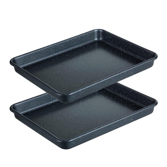 Juego de 2 bandejas para hornear Walooza de 28 cm, acero al carbono antiadherente