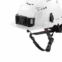 Casco De Seguridad Milwaukee Electric Blanco Con Ala Delantera Ventilada