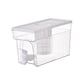 thumbnail image 1 of Hervidor Frío Con Grifo, Dispensador De Bebidas Portátil Para Fiesta, Cocina, Nevera, Blanco, 1 of 3