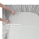 thumbnail image 5 of Juego de sábanas Nestl para cama queen size de 4 piezas, color gris claro, 5 of 9