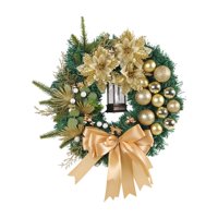 Bothyi - Corona Navideña Artificial De 40 Cm Para Ventana, Pared De Oficina, Puerta De Entrada