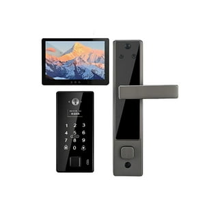 Crusec - Cerradura Inteligente Digital Camara Reconocimiento Huella