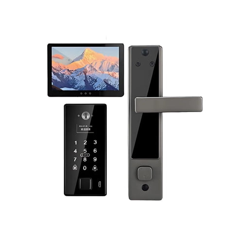 Crusec - Cerradura Inteligente Digital Camara Reconocimiento Huella