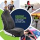 thumbnail image 3 of Funda de asiento de tela de felpa para sudar Season Guard, 2 unidades, gris, 3 of 6