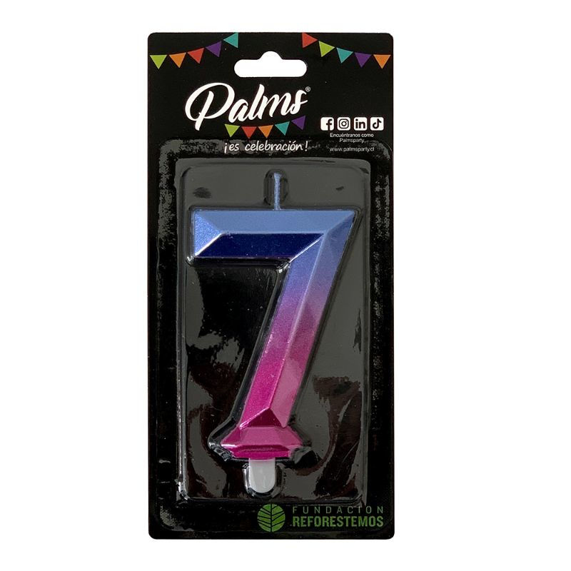 Vela Numérica Nº 7 Palms