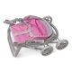 thumbnail image 4 of Cochecito para muñecas Badger Basket Deluxe Glide, plegable, 18 pulgadas, gris/rosa, 4 of 9
