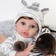 thumbnail image 2 of Set de regalo Reborn Baby Doll Aori Real Life Boy de 22 pulgadas con cebra, 2 of 7
