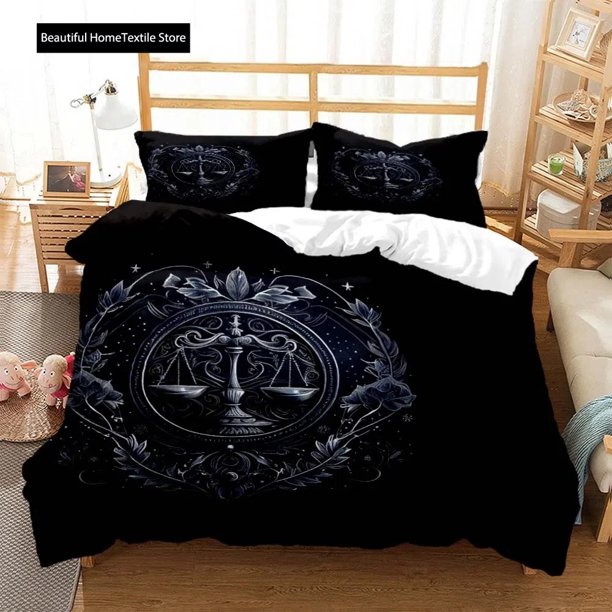Constellation Personalized Print Quilt Cover Soft And Comfortable Comforter Bedding Sets Complete Size CustomizableBed Sheets
