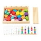 thumbnail image 2 of Montessori Toys Juego De Secuenciación De Cuentas, Juguete Apilable De Formas Coincidentes Para 2 3 4 5, 2 of 3