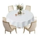 thumbnail image 1 of Mantel De Hule Plastico Mesa Redondo Color 140cm Blanco, 1 of 2