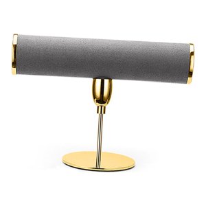 Ioensy - Estante De Exhibición De La Organización De La Joyería Del Sostenedor Del Brazalete De La Pulsera Oro Gris S