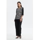 thumbnail image 4 of Polera Mujer Cuello Abotonado Negro / Blanco, 4 of 4