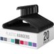 thumbnail image 1 of Plastic Hangers 20 Pack Black Clothes Hangers, 1 of 3