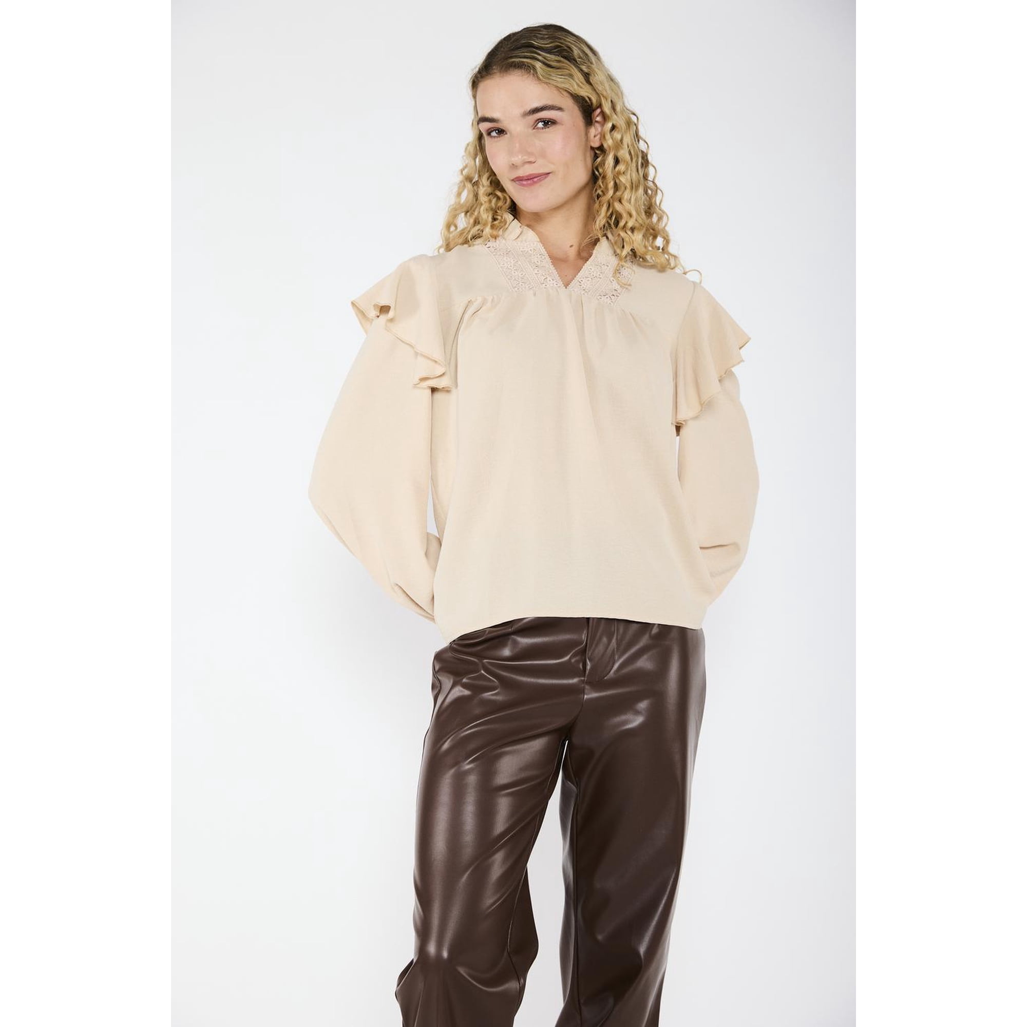 Eclipse - Blusa Delfina Arena Beige Xl