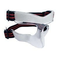 Ioensy - Protector Nasal Para Deportes Protector Facial Deportivo Para Nariz Rota Baloncesto Mascarilla Media Cara Cuerda Roja