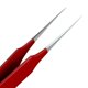 thumbnail image 3 of Set de Pinzas Tweezees Precision de Acero Inoxidable con Acabado Rojo, 3 of 8