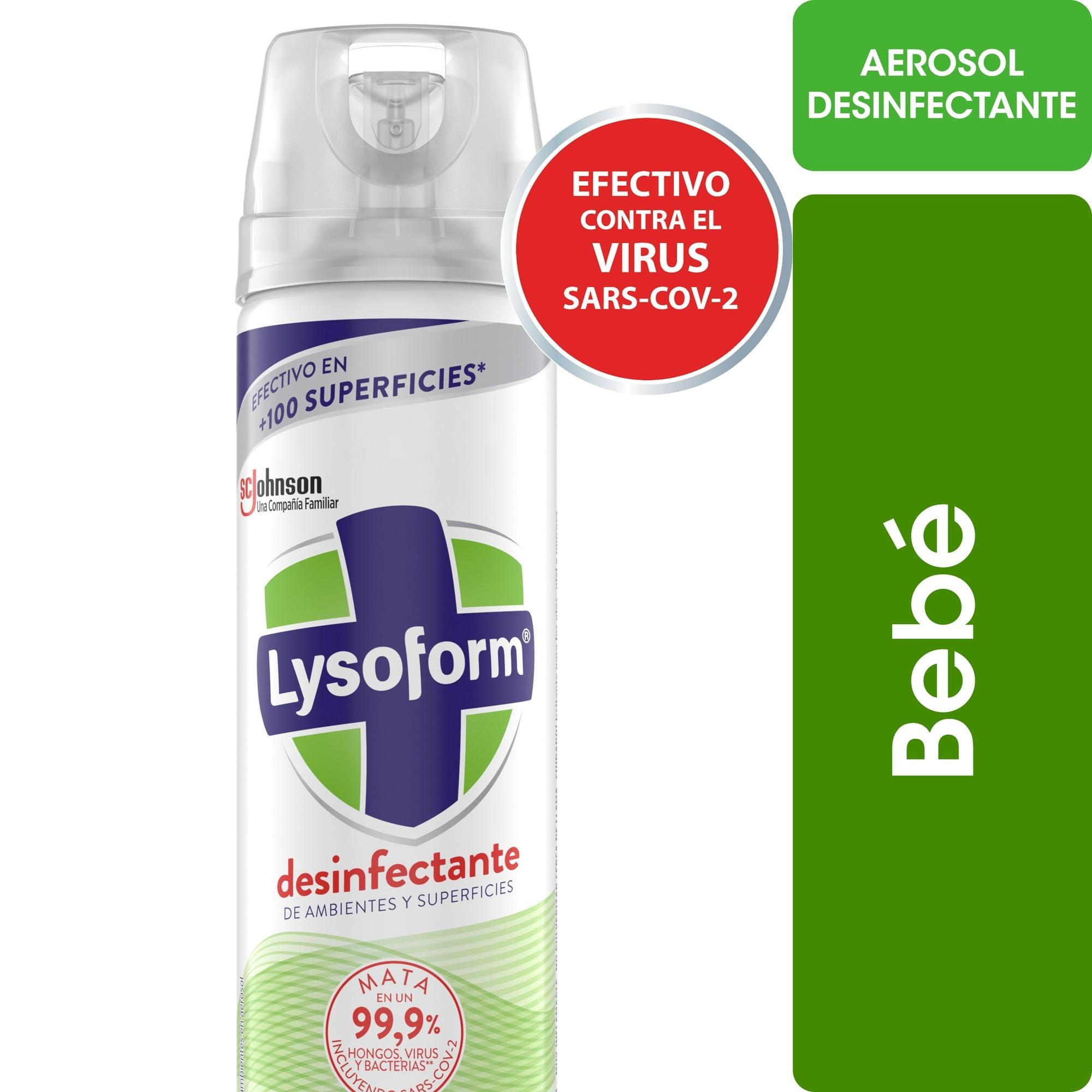 Desinfectante De Ambientes Y Elimina Olores Bebé En Aerosol Lata 360 ml Lysoform