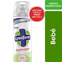 Desinfectante De Ambientes Y Elimina Olores Bebé En Aerosol Lata 360 Ml Lysoform