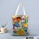 thumbnail image 2 of All Grown Up Bolso de tela con estampado de lienzo para mujer, bolsa de compras reutilizable y estética, con cremallera interior, regalo para mujer,40*45cm., 2 of 6