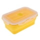 thumbnail image 1 of Plegable de silicona Lunch Box Bowl Bento Plegable Almacenamiento de alimentos 540ML Amarillo, 1 of 3