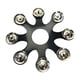 thumbnail image 1 of Hi Hat Pandereta Alto Rendimiento Tambor Hi Hat Campanas Para Crashes Stacks Rides Negro, 1 of 5