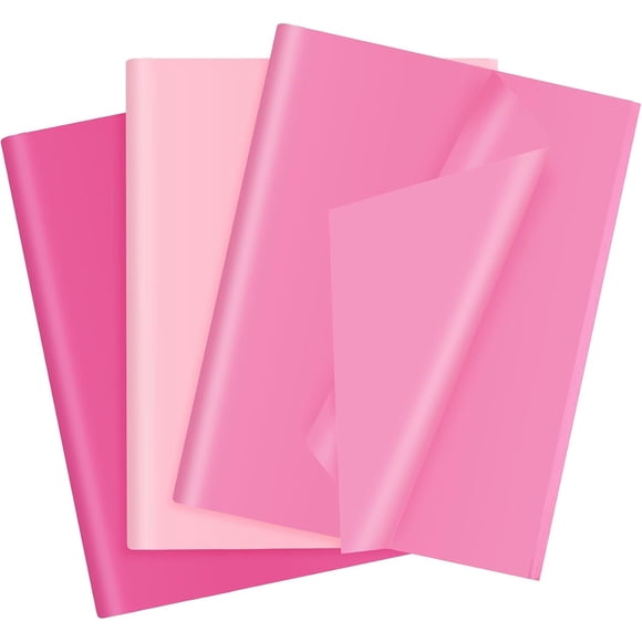 30 hojas de papel de seda rosa para bolsas de regalo