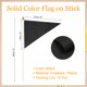 thumbnail image 2 of Uxcell 12 Pcs 8x3 pulgadas Mini Banderines para Graffiti DIY Negro, 2 of 6