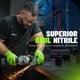 thumbnail image 3 of Guantes GRIPXX Herkules de nitrilo verde sin látex, 8 mil, 3 of 9