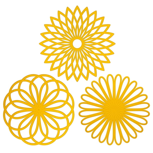 Agarraderas Para Cocina, Salvamanteles De Silicona, Agarraderas, Mantel, Tapete Multiusos Resistente Al Calor Con Diseño De Flores.