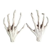 Bothyi - 1 Par De Manos De Esqueleto De Halloween Realistas, Manos De Bruja Para Fiesta, Jardín Interior