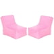 thumbnail image 1 of Pouf Tatto 2 Cuerpos Felpa Rosado, 1 of 6