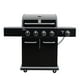 thumbnail image 1 of Parrilla a gas de 4 Quemadores + Sellador lateral - Color Negro / Cromado, 1 of 3