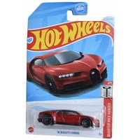 Auto Fundido A Presión Hot Wheels '16 Bugatti Chiron Quarter Mile Red