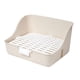 thumbnail image 4 of Caja de arena para conejos, inodoro para mascotas, bandeja de limpieza desmontable portátil, entrenamiento para ir al baño, rincón para cobayas, , blanco, 4 of 5