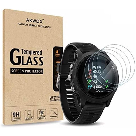 Protector de pantalla de cristal templado para Garmin Forerunner 935 (paquete de 4)