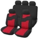 thumbnail image 1 of Funca Cubre Asiento CC Diseño en Rojo 9 Piezas / 5 Cabeceras Negro, 1 of 2