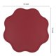 thumbnail image 4 of REGALWOVEN Juego de 6 Manteles Individuales de Cuero Sintético para Decoración de Mesa de Comedor de Cocina, Manteles Lavables y Limpiables Rojos 15*15in, 4 of 7