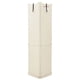 thumbnail image 2 of Glass Cabinet Lighted Corner Cabinet Corner Display Curio Cabinet, Glass Display With Light(Included)Bar Cabinet, Wine Cabinet with Adjustable Glass Shelves Carved Decoration WHITE, Light(Included), 2 of 3