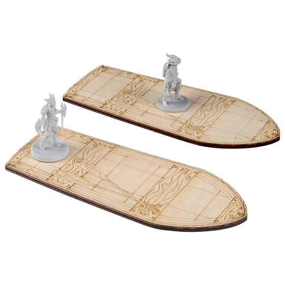 Bote de remos CZYY de madera cortado con láser para D&D Pathfinder RPG