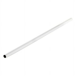 Metalhsa - Barra Plastificada Blanca Para Closet 25 Mm X 1.20 Mt