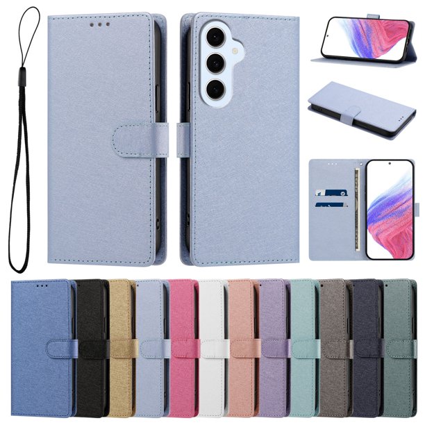Cartera Protectora para Samsung Galaxy S26 FE con Soporte, Azul Cielo