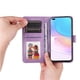 thumbnail image 4 of Funda tipo cartera FOXDOCK para Huawei Nova 8i , diseño girasol en relieve, cuero PU, cierre magnético, soporte y tarjetero, 4 of 5
