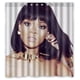 thumbnail image 1 of Cortina de ducha Rihanna, juego de cortinas de baño con ganchos, tamaño 66 x 72 pulgadas, 1 of 3