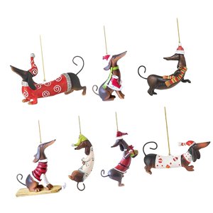 Bothyi - 7X Adornos Navideños Para Perros, Adornos Para Árboles De Navidad Para Puerta, Habitación Y Jardín